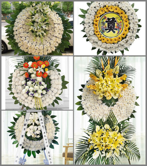 山东济宁鱼台县王庙镇郭庙村花圈速递